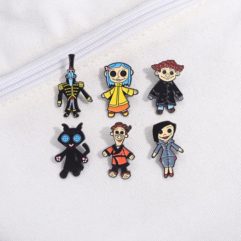 Halloween Brooch Horror Movie Inspired Enamel Pins Set for Jacket Backpack Hat Pant Accessories Halloween4