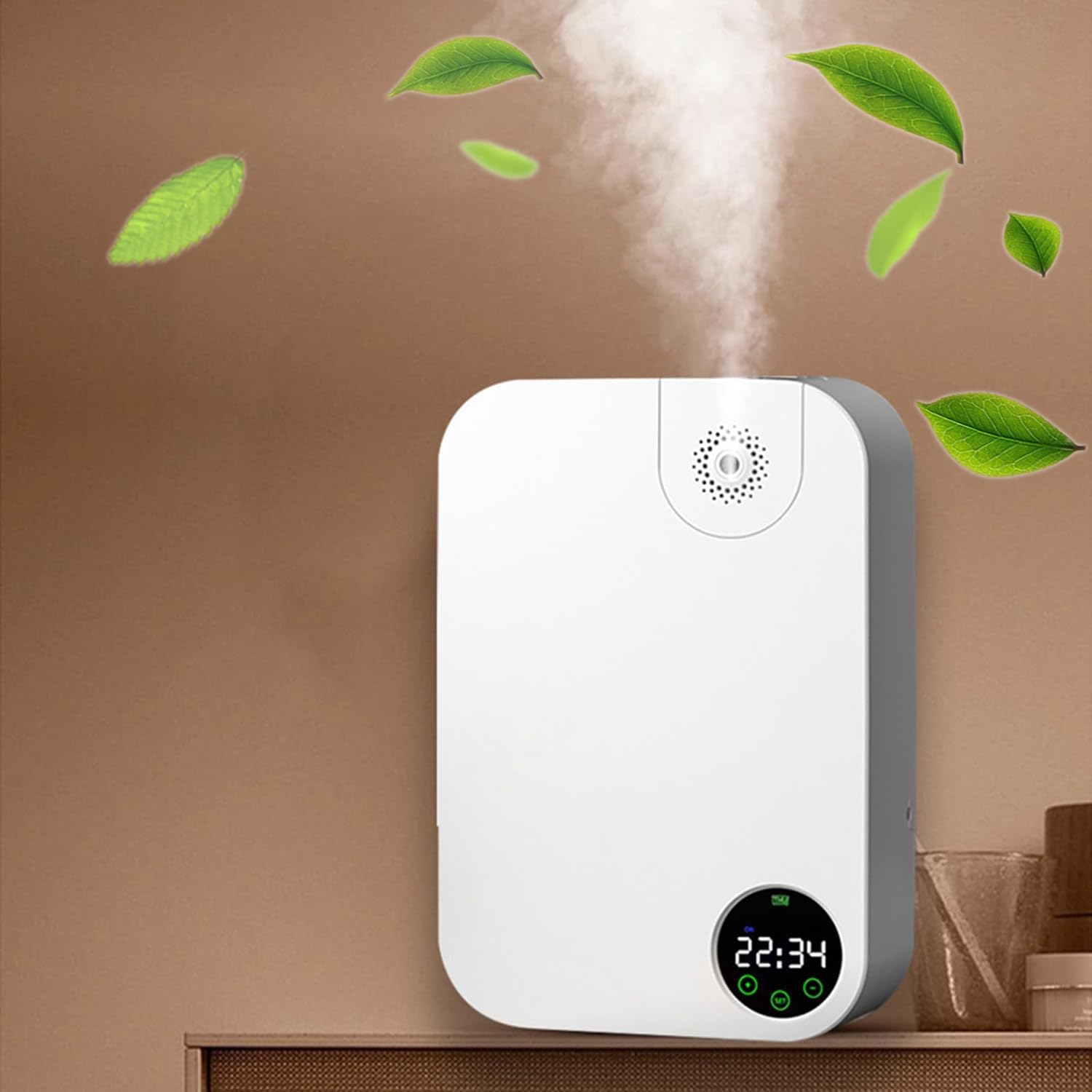 Diffusore di oli essenziali, macchina intelligente del profumo con impostazioni di temporizzazione e pannello touch, diffusore di aromi silenzioso per casa, hotel, uso spa, perfetto per il relax