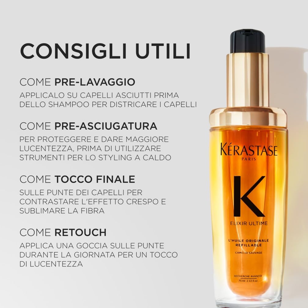 Kérastase L'Huile Originale Elixir Ultime Olio Per Capelli Secchi e Spenti 75 ml