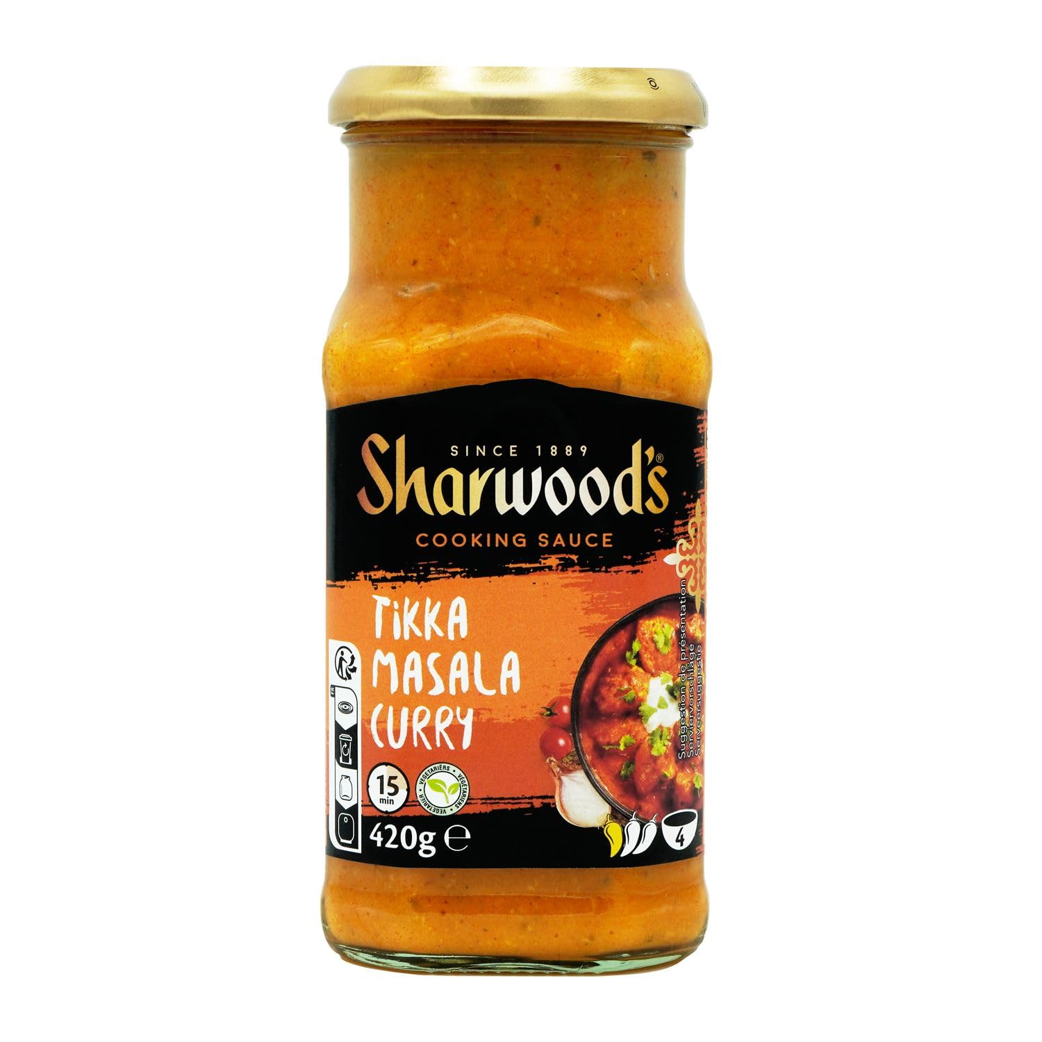 Sharwood`s Tikka Masala Kochsauce, 6er Pack (6 x 420 g)