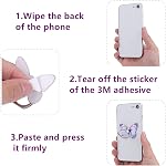 3 Pcs mignon Butterfly Cell Phone Support de sonnerie de Butterfly métal mignon Betterfly cellulaire Support de l'anneau 360°Rotation Finger Stand Kickstand Universel