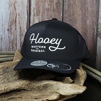 HOOEY OG Logo Adjustable Cap, Black/white, Talla Única