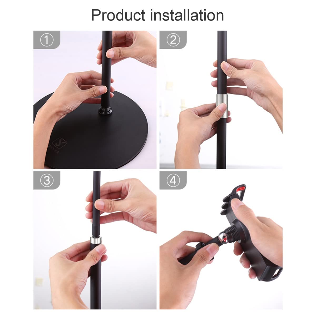 Supporto for cella a braccio lungo a collo di cigno for tablet da 3(White,High 136cm)