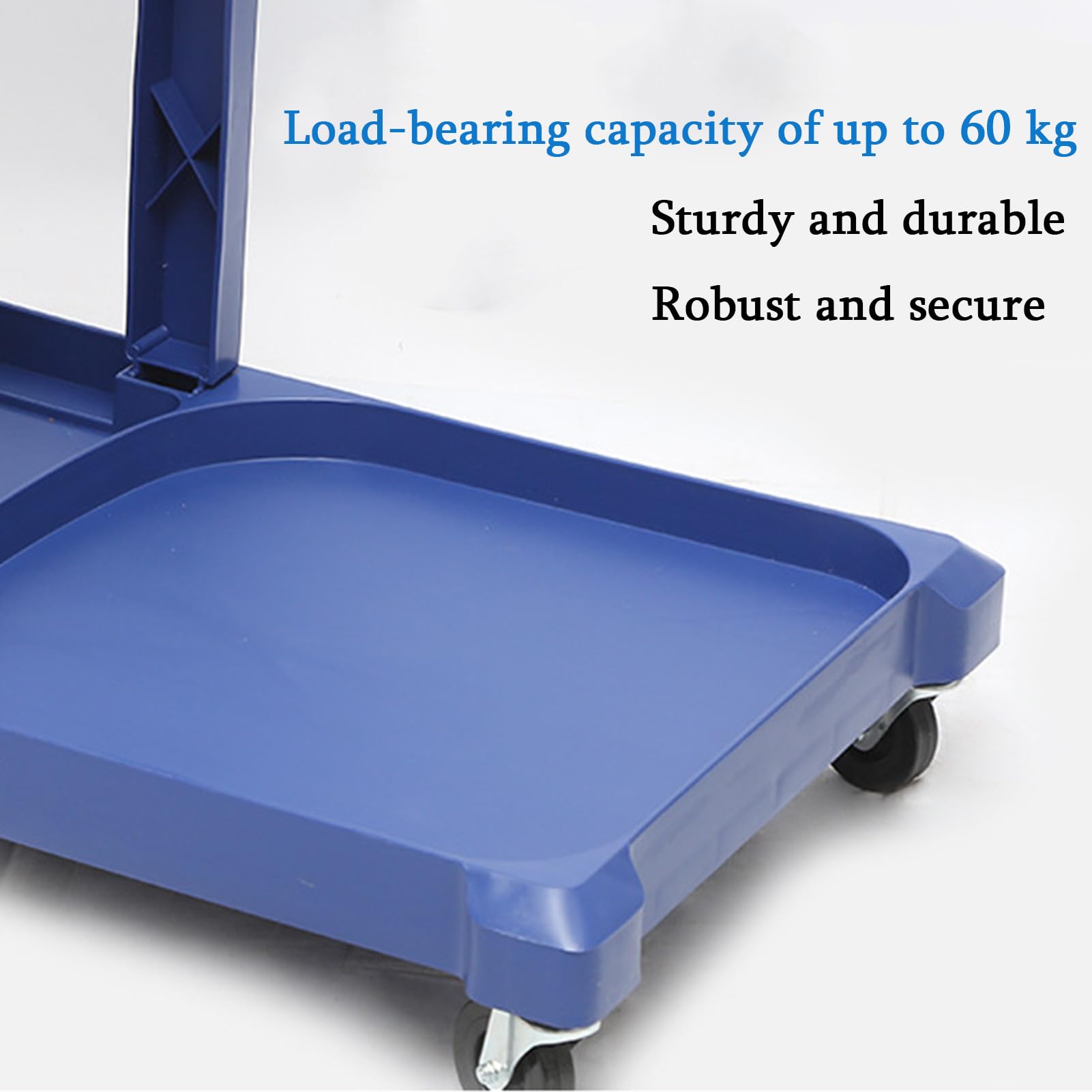 Carrito de limpieza resistente con ruedas, carrito móvil de limpieza con bolsa impermeable para oficinas, hoteles y centros comerciales