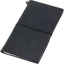 DESIGNPHIL Traveler's Notebook, Regular Size, Black, 13714006