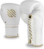Vista 2 de Sanabul Gold Strike - Guantes de boxeo profesionales para hombres y mujeres, guantes de kickboxing MMA de Muay Thai, deportes de combate Pro