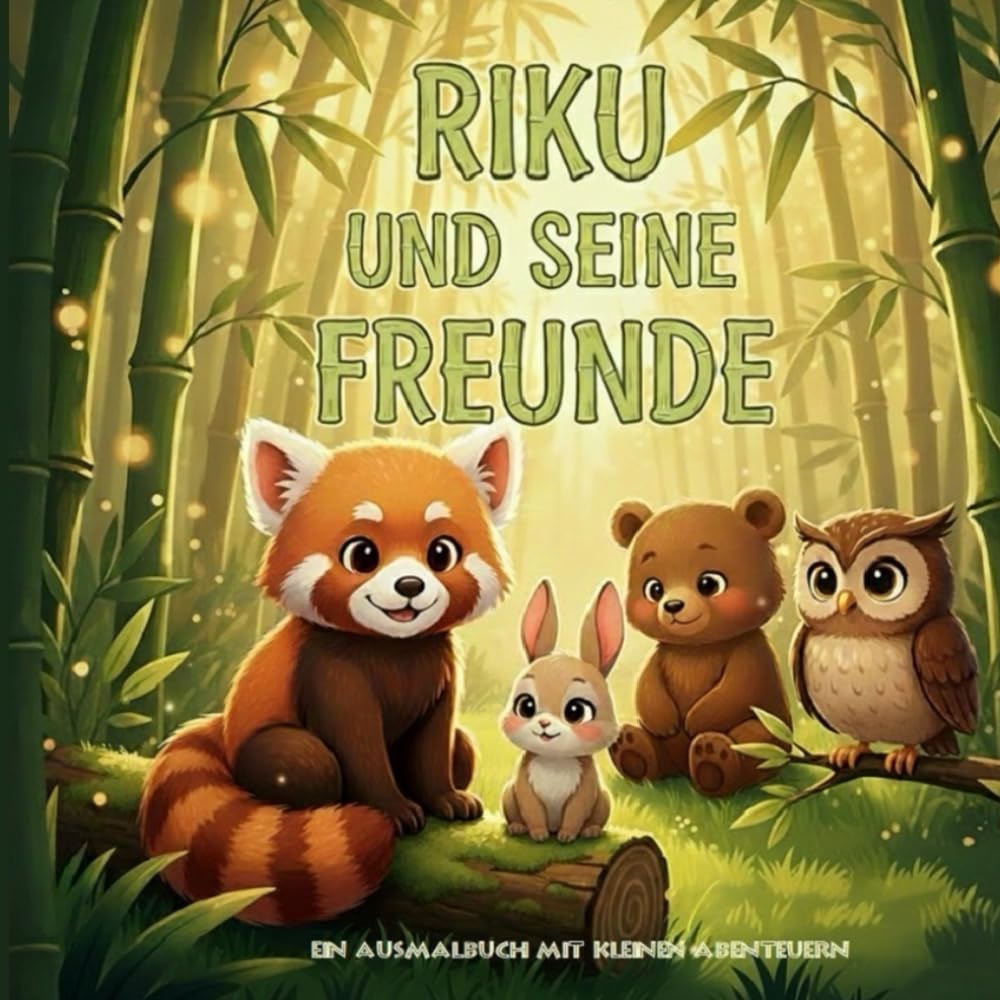 Riku und seine Freunde: Kinderbuch mit Ausmalbildern und Vorlesegeschichten über Freundschaft und Mut – ab 4 Jahren