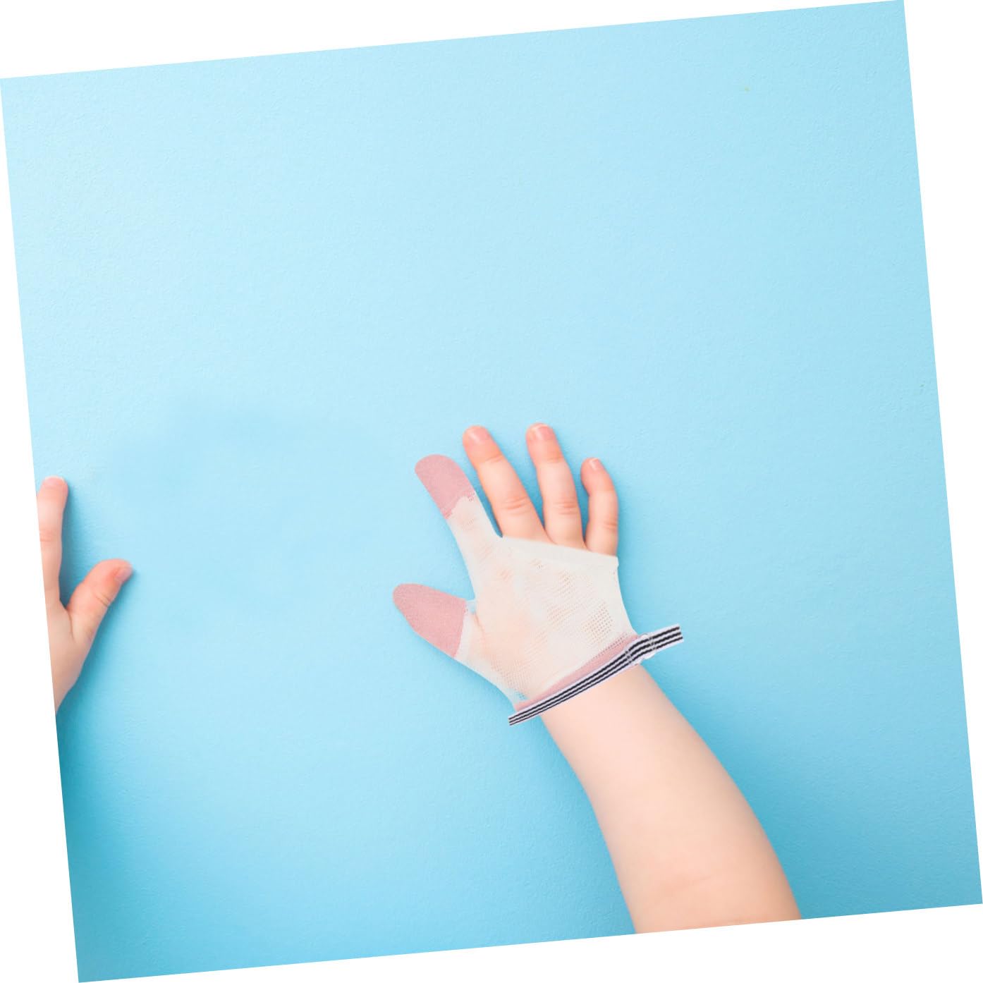 VICASKY 10pares Guantes Antimordidas Para Bebés Protección Para Dedos y Pulgares Diseño Ergonómico y Cómodo Para Dejar De Chupar Dedo y Morder Color Aleatorio