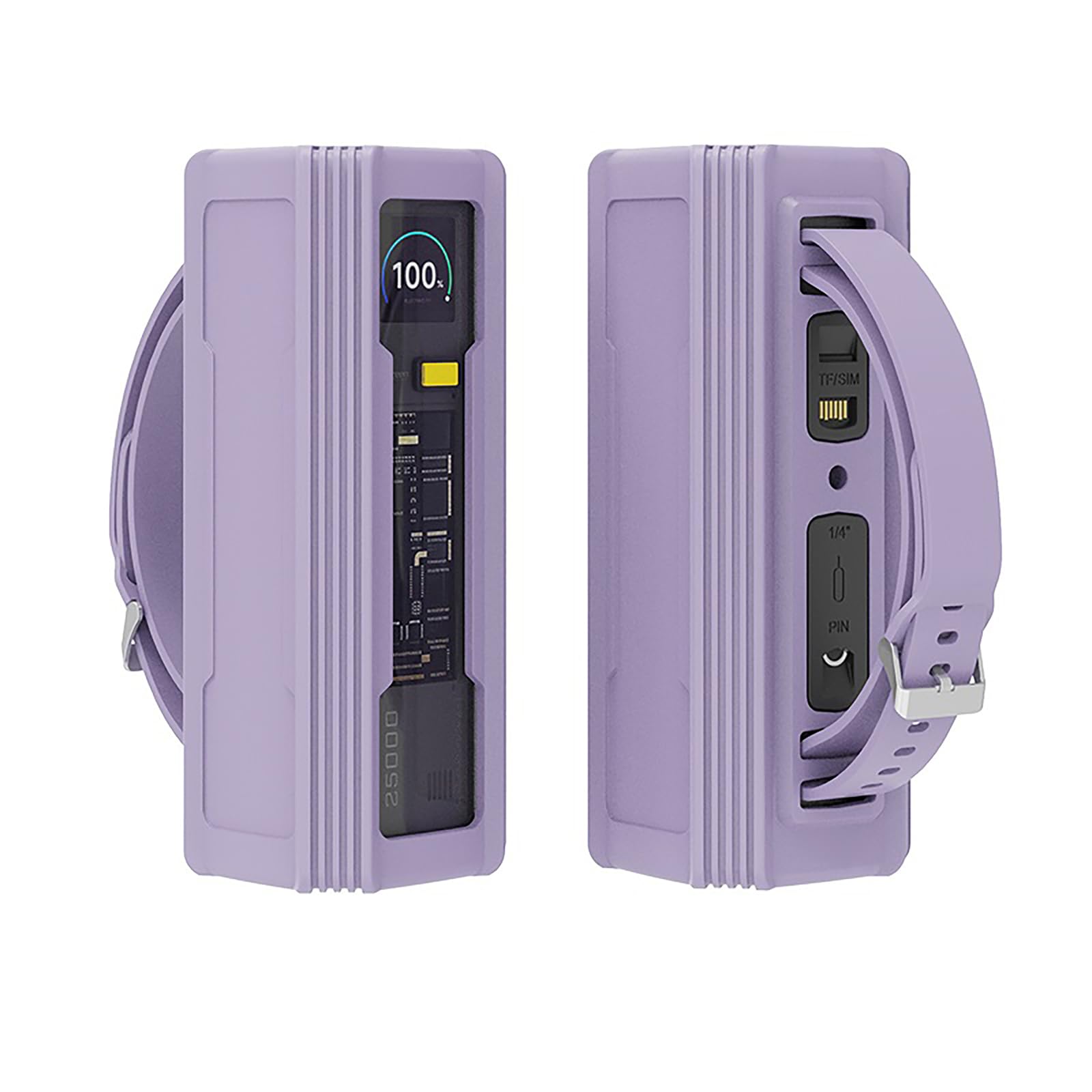 Funda protectora para móvil de 25000 mAh con agarre antideslizante, funda de batería, funda para viajes de negocios, uso de transporte público