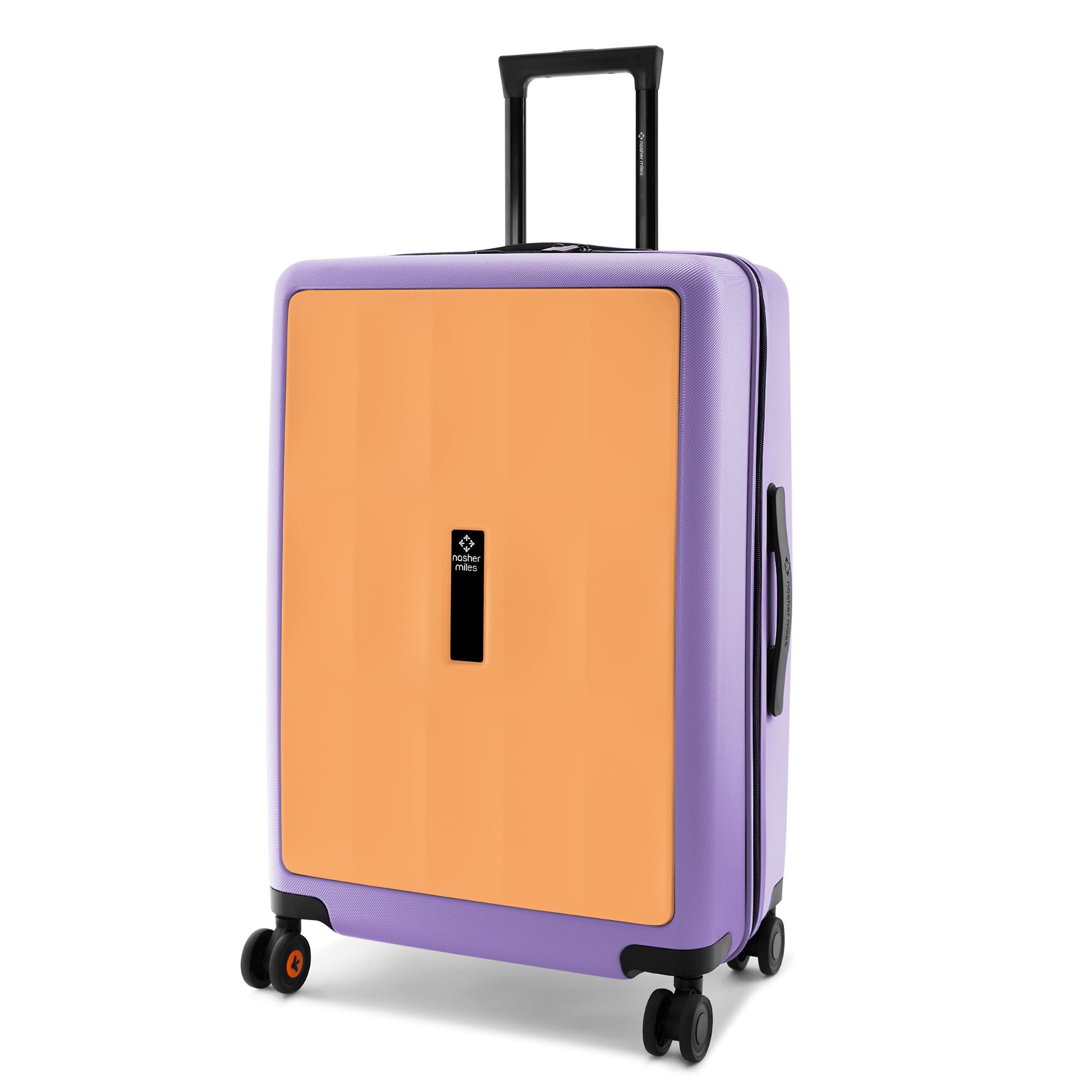 Zanzibar TSA Lock Hard-Sided Polycarbonate 8 Wheels Double Spinner Check-in Luggage Peach Lavender 24 inch |65cm Trolley Bag| Suitcase,Medium