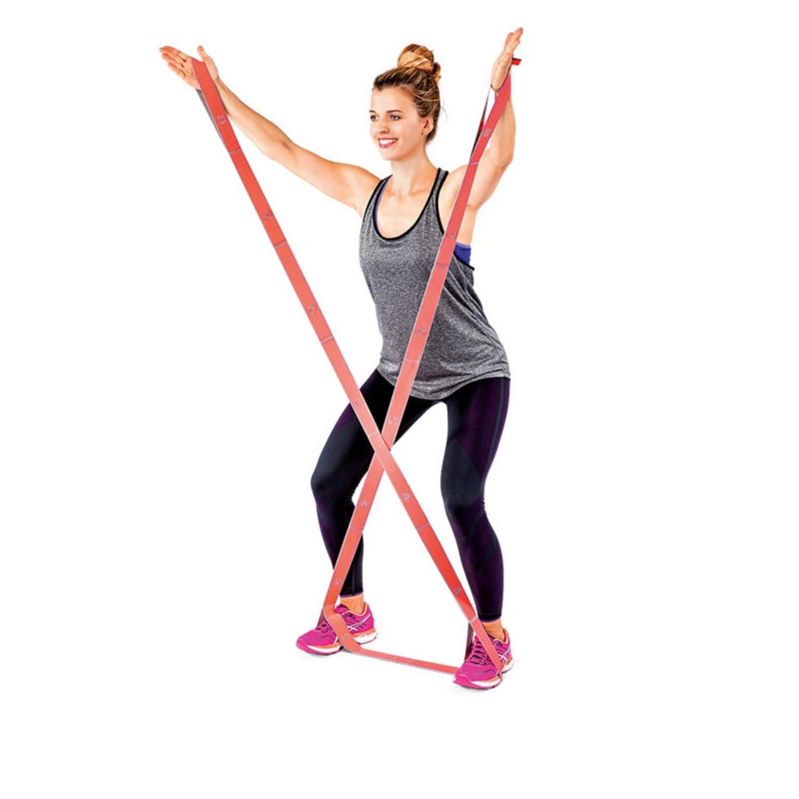 PINOFIT Stretch Band XL - Banda de gimnasia extralarga con trabillas - Banda de resistencia - Banda de fitness - Terapia - Elástica Loop