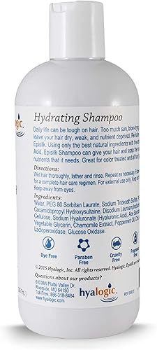 Miniatura 8 de Hyalogic EpisilkShampoo - Champú hidratante con ácido hialurónico HA champú limpiador diario champú hidratante champú desenredante champú