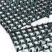 San Jamar Versa-Mat Plastic Bar Service Mat with Interlocking Design for Bars, Restaurants, And Kitchens, 12.5 X 12.5 X 0.63 Inches, Black