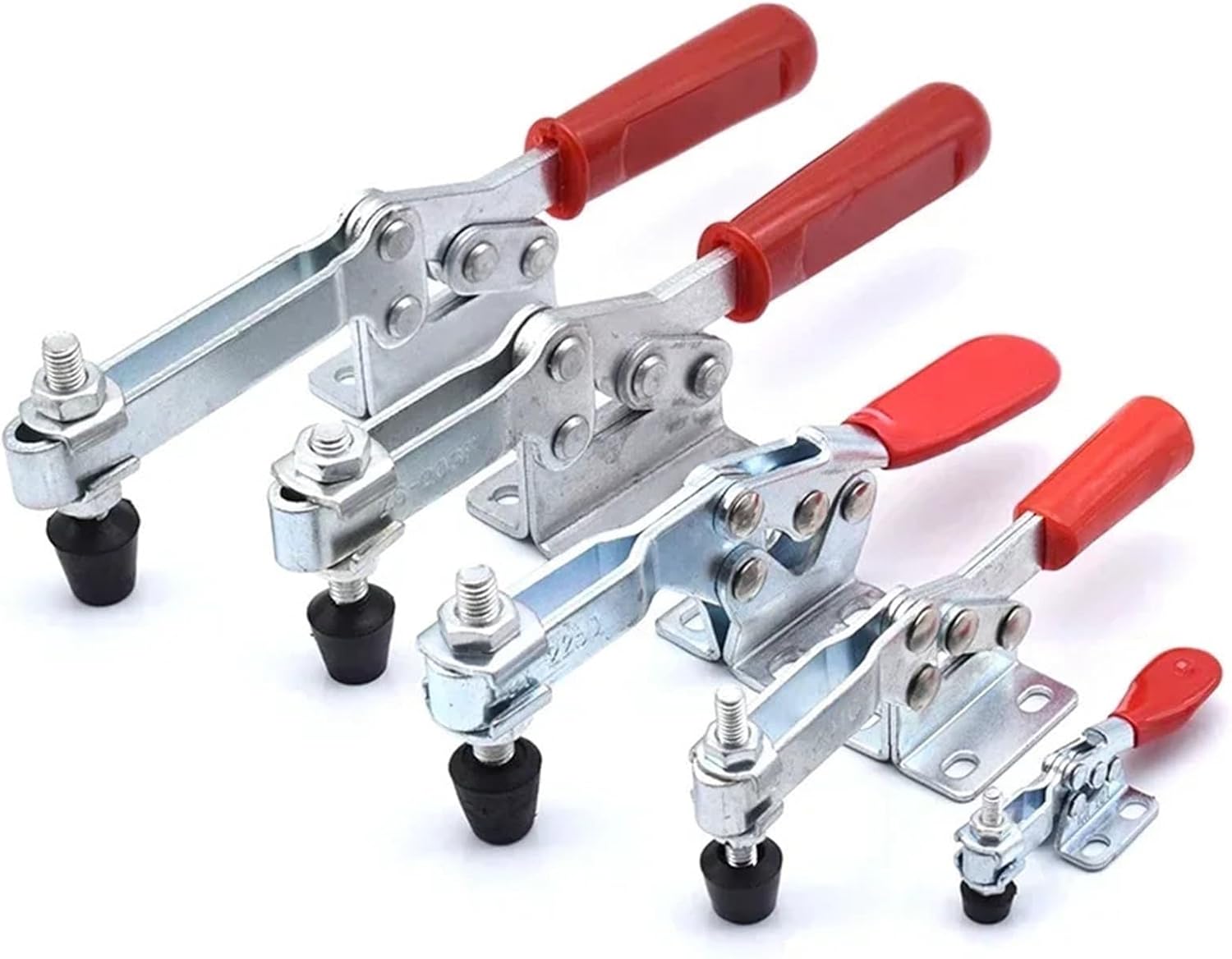 Toggle Latch Clamp 20Pcs Toggle Clamp Heavy Duty Horizontal Quick Release Toggle Clamps Set Clamps Woodworking Hand Clip Tool For Secure Fastening(201-27kg)