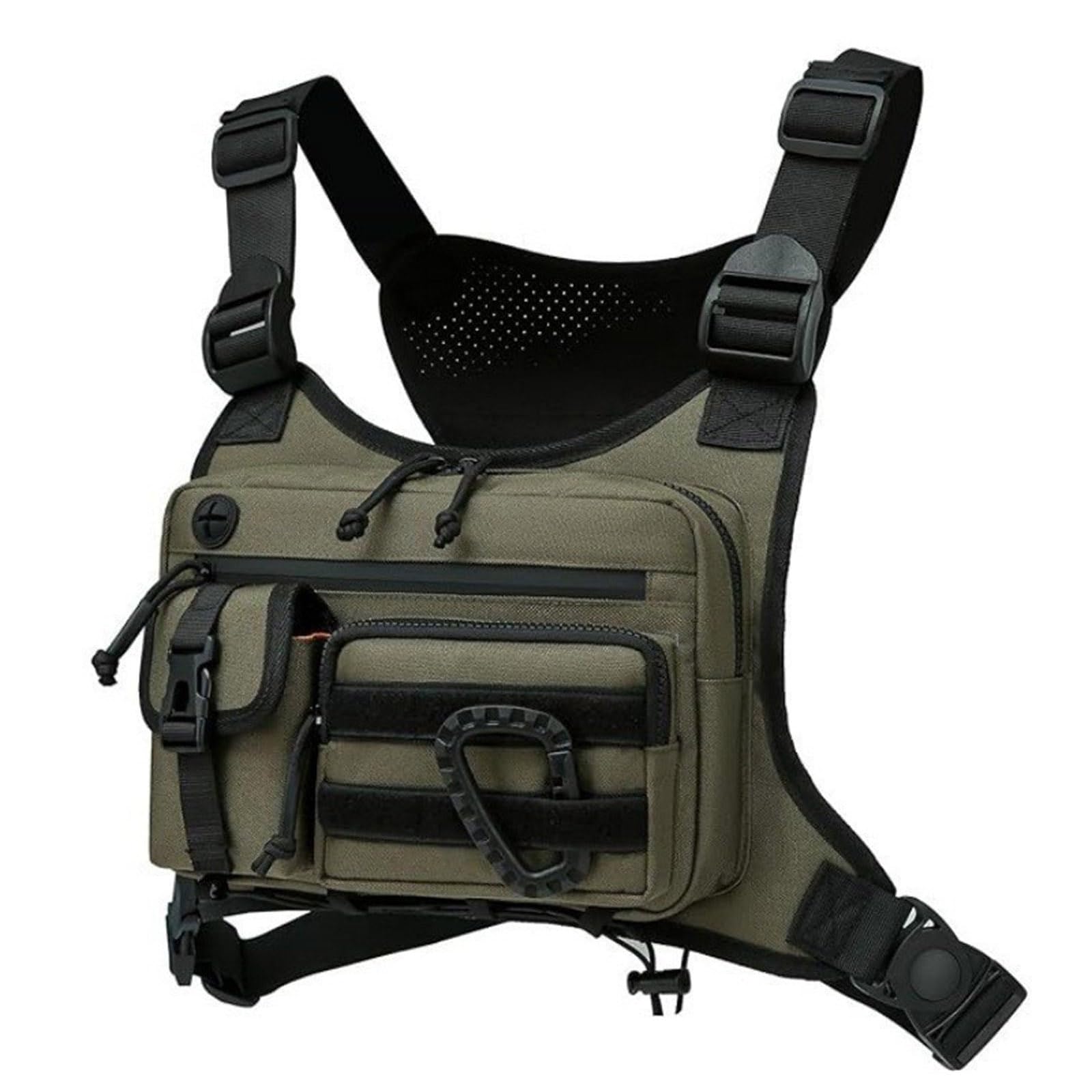 Tacticals Bolsa de pecho para correr entrenamiento senderismo chaleco táctico para hombres