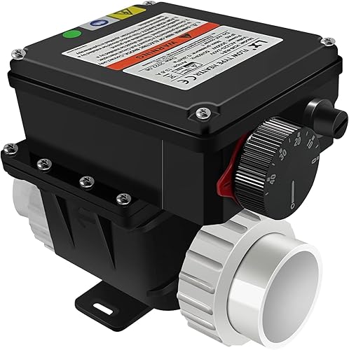 Miniatura 1 de GOORIDA Calentador de bañera de hidromasaje de spa de 110 V, 120 V, 2 KW, calentador de piscina inflable con temperatura ajustable para bañera,