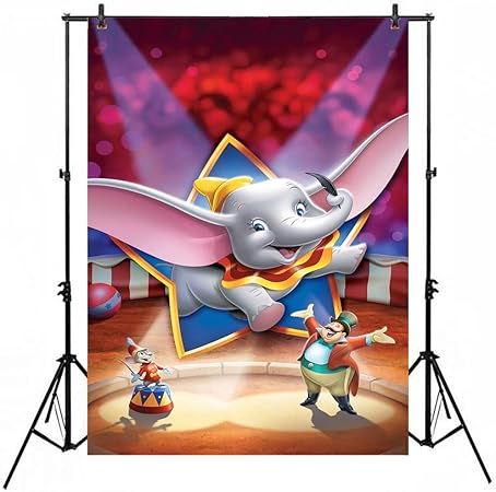 The Dumbo Tente De Fond En Vinyle Motif Elephant De Dessin Anime 5 X 7 Cm Amazon Fr Photo Camescopes