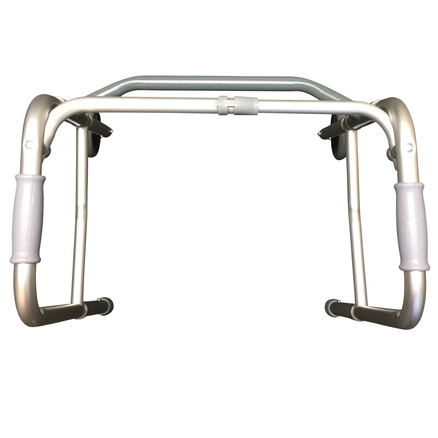 PCP Adjustable Double Release Walker with 5 Inches Wheels, Grey, Junior Size