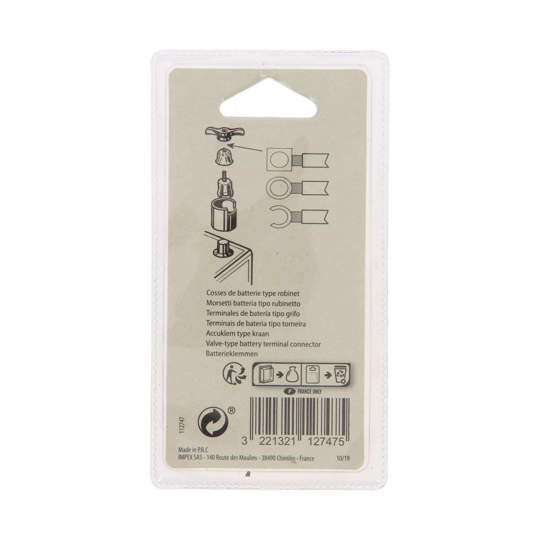 Robinet De Batterie Coupe Circuit Cosses Vert - Type Arelco