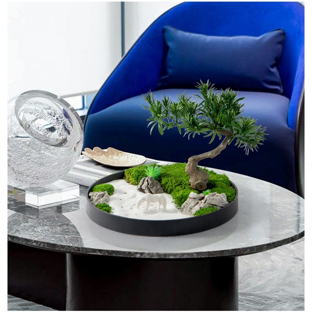 Amazon.de: HPTHLY Knstlicher Bonsai-Baum, Knstlicher Kiefern-Bonsai-Baum,  Simulationspflanzen, Landschaft, Groe Topfpflanze, Zen-Dekoration, Grne  Pflanze Mit Keramik-Blumentopf, Pferde