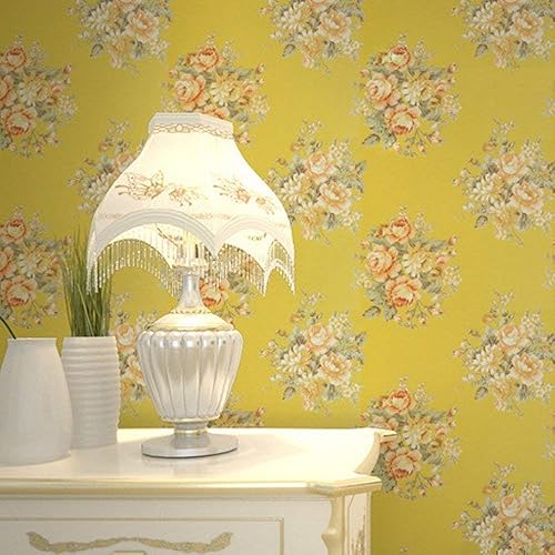 Miniatura 3 de PoetryHome Revestimiento de vinilo autoadhesivo de peonía amarilla para estantes de cocina, baño, armarios, aparador, cajón, escritorio,