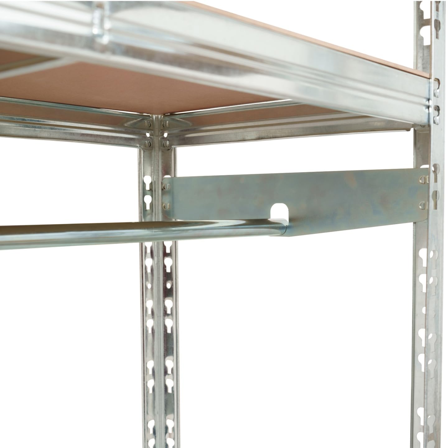 IDMarket - Juego de 2 estantes modulares de carga pesada de metal 8 bandejas con vestuario
