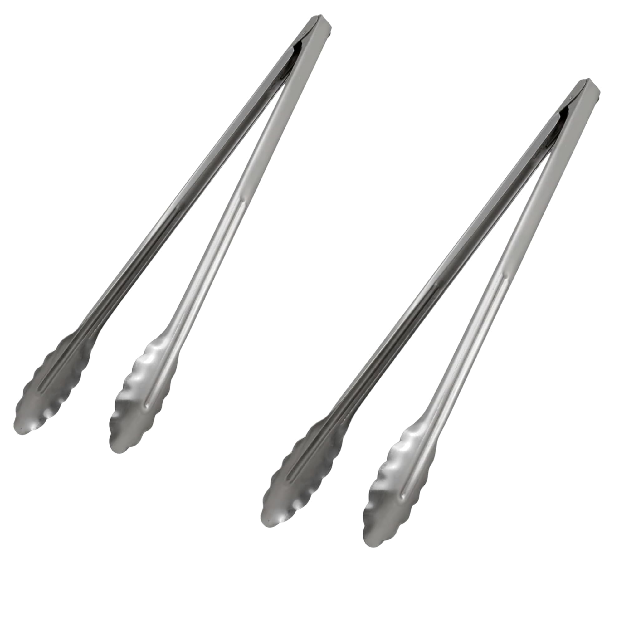 Pinze da cucina extra pesanti da 40,6 cm, in acciaio inox, con molla a spirale, strumento di preparazione degli alimenti di grado commerciale per cucinare grigliate barbecue (confezione da 2)