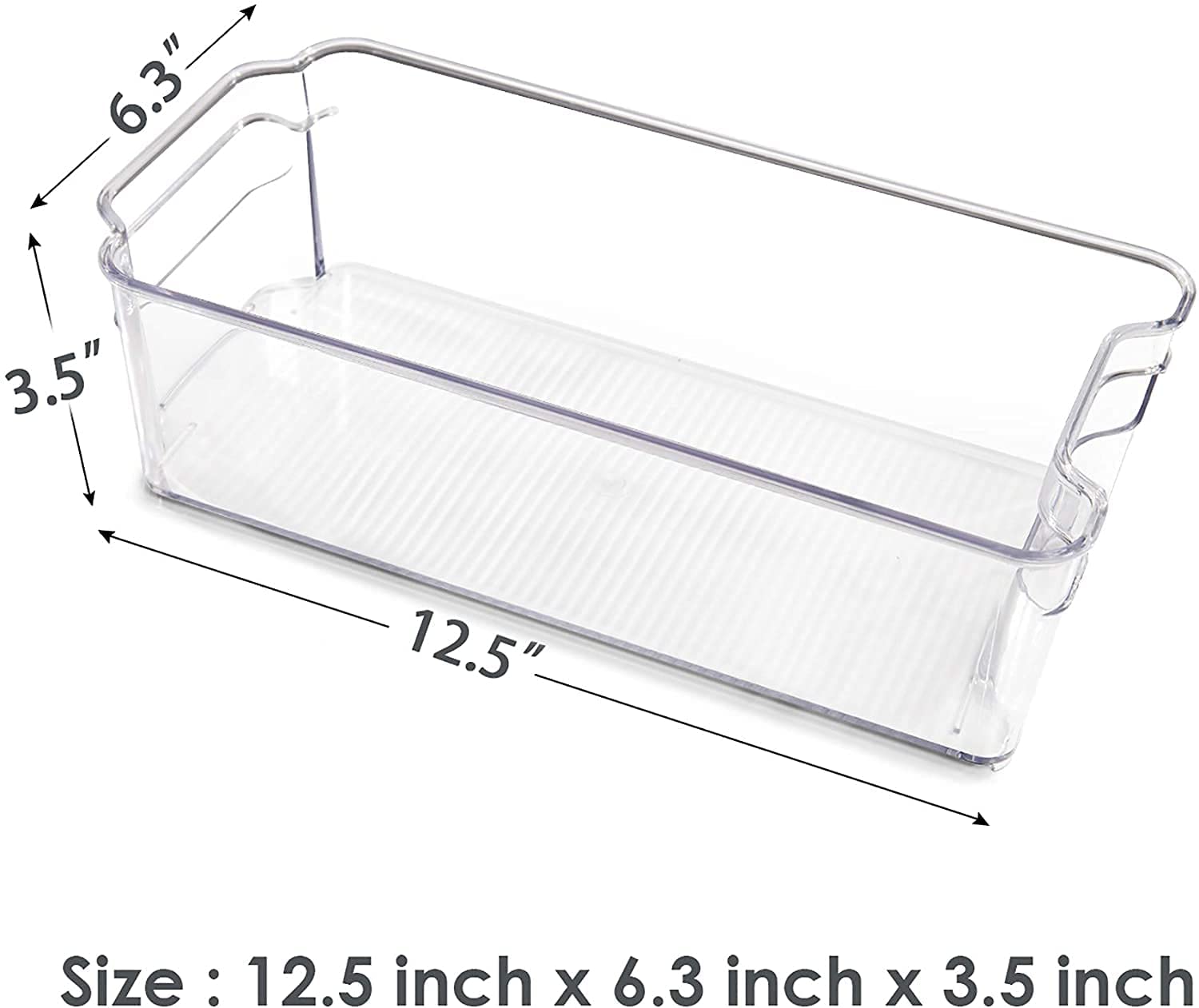 Golden Bird Transparent Acrylic Display Stand Case Casket for Multipurpose Storage Box Bins (Small, 6)