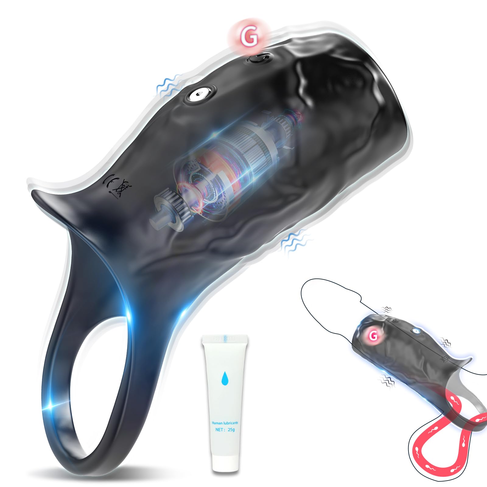 Penisring Sex Spielzeug für die Männer,Masturbator Penisringe mit 9 Vibration,Vibrator Penishülle SexSpielzeug,Penismanschetten Sex Toys,Cockring Sex Spielzeug für die Paare