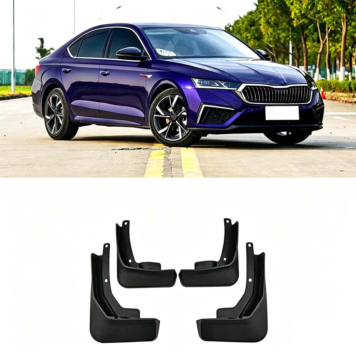 Garde-Boue Voiture Skoda Octavia Pro 2021 Accessoires Extérieurs Auto