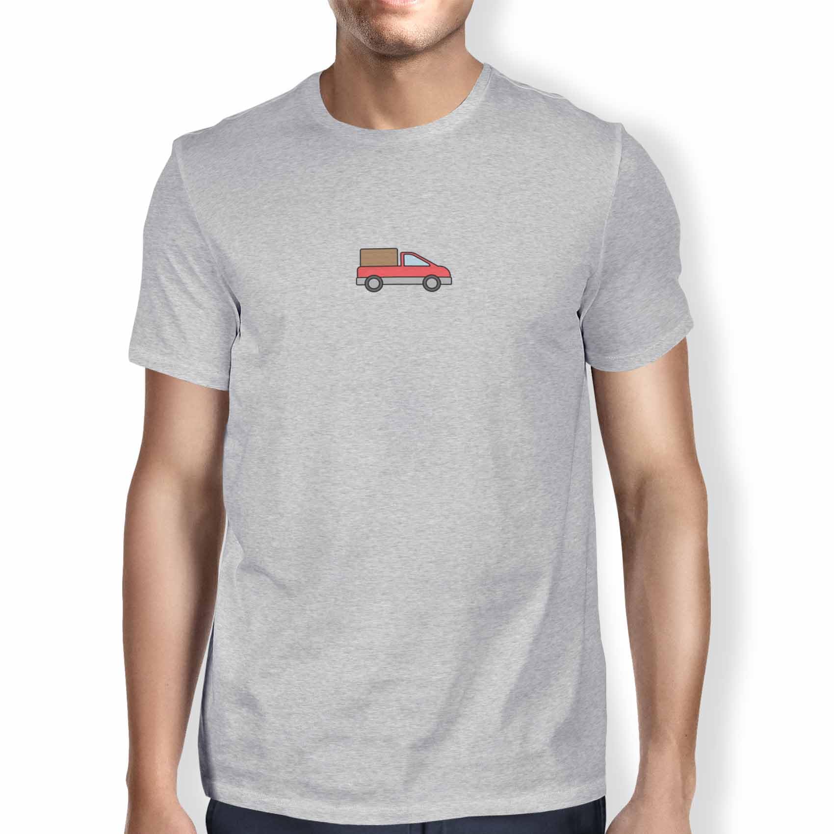 Green Fish Men's Fdmtsi-100100 T-Shirt, Gray, M