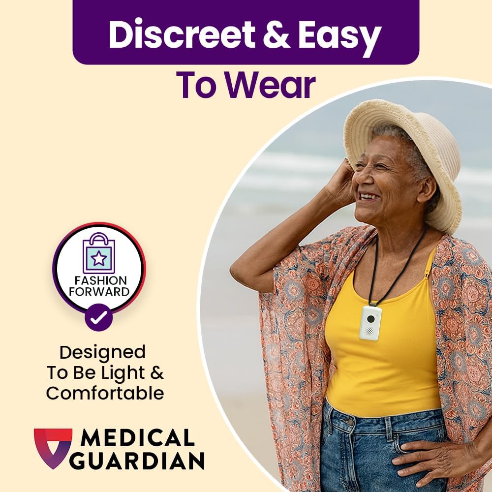 Medical Guardian MGMobile | Medical Alert Device for Seniors | Emergency Call Button, 24/7 Monitoring, Step Counter, GPS Tracking, Water-Resistant | Monthly Subscription Required | White - Image 4