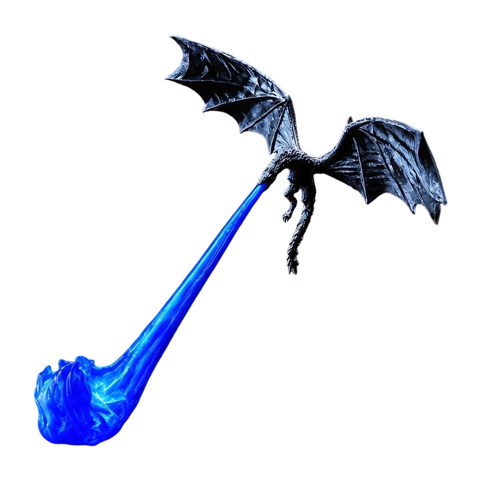 Dragon Nook Light, 3D Printed Fire Breathing Dragon Bookshelf Lamp