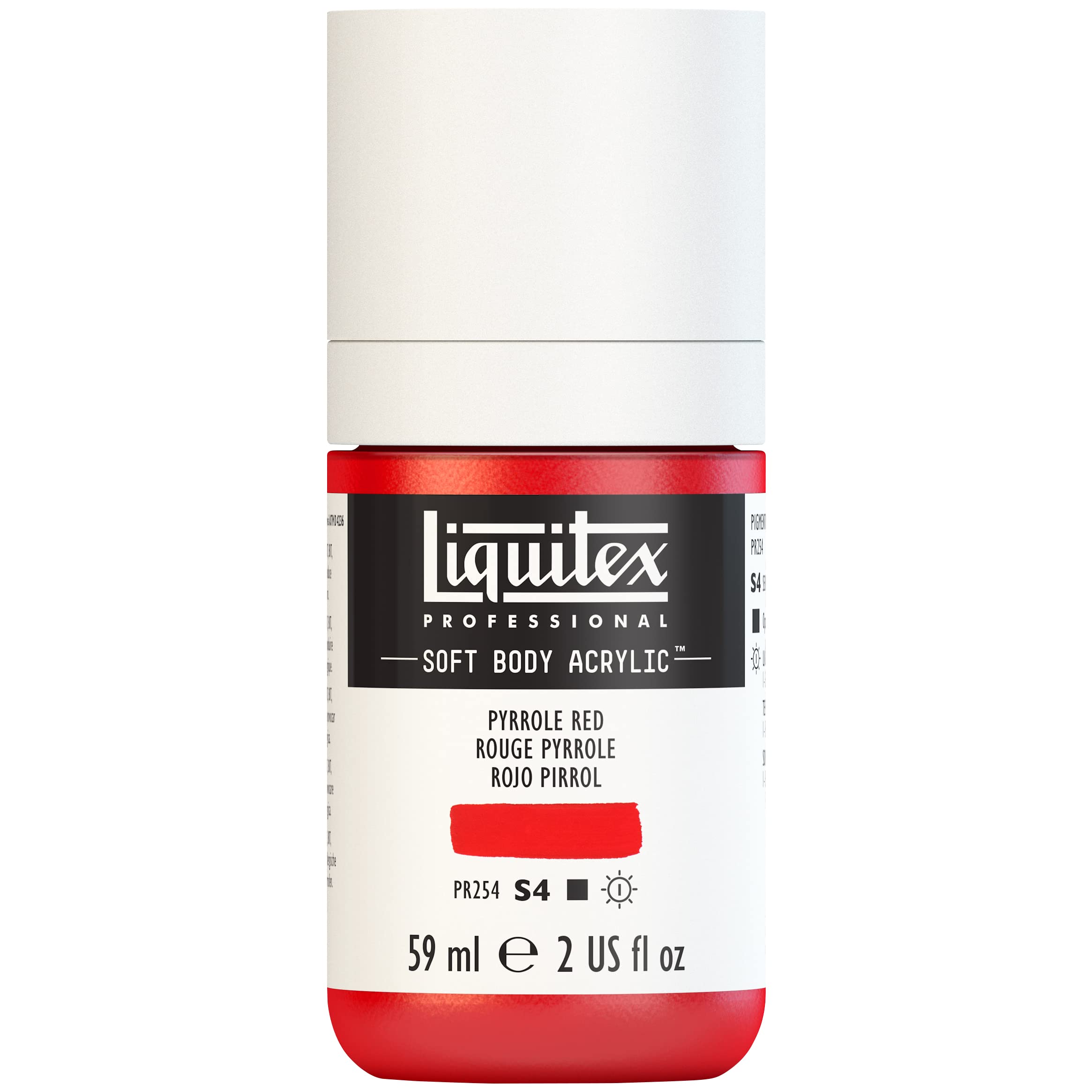Liquitex Acrylic Paint, Pyrrole Red, 59 ml (Pack of 1)
