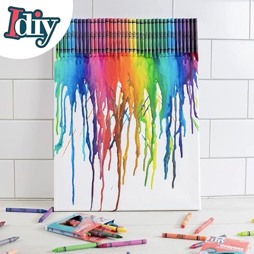 Miniatura 8 de IDIY - Crayones de cera envueltos a granel (preclasificados, 480 unidades, 60 de cada uno de 8 colores) - Probado por ASTM de seguridad, para niños,