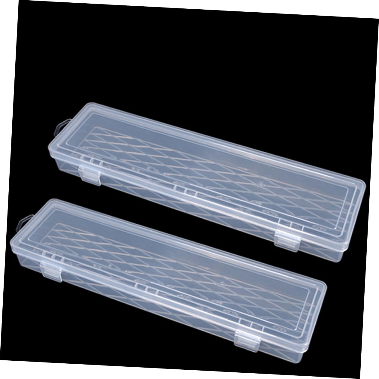 VILLCASE Box Transparent Tool Storage Box Durable Plastic Organizer for Small Parts Beads and Accessories Lightweight Design for Home DIY Workshops and Space Saving Hanging Option