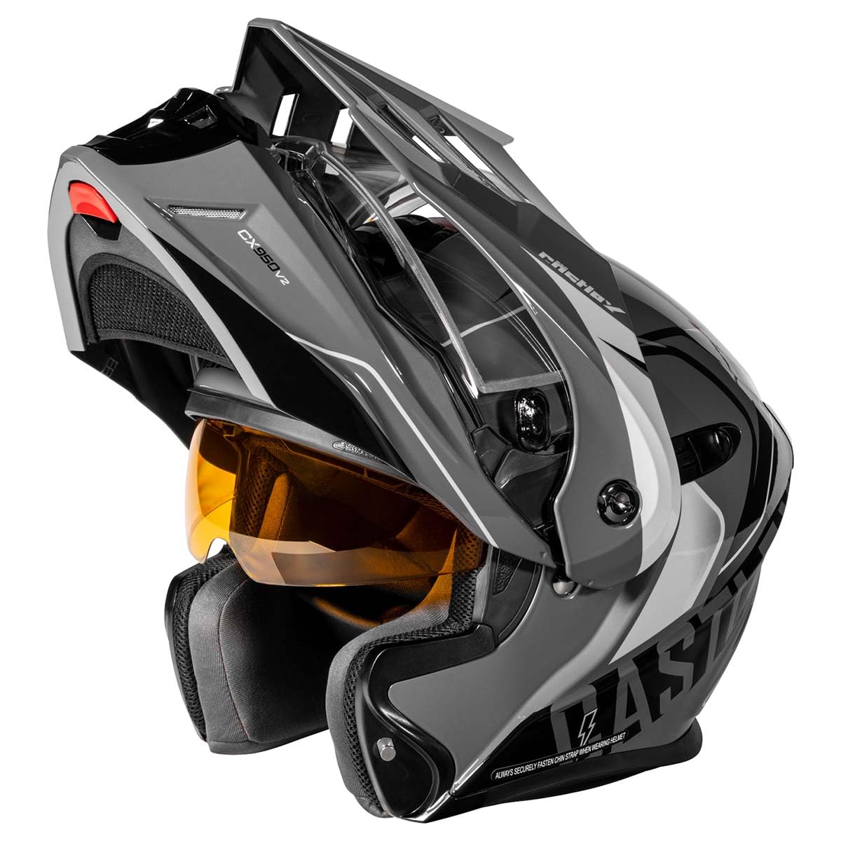 Castle X CX950 V2 Wake Modular Snow Helmet (Gloss Charcoal/Black - Medium)