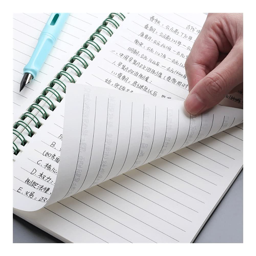 Cuadernos Cuaderno, Diario de Bobina Diario de Ancho Espesado, Cubierta Suave, 4 Paquetes, Adecuado para Hacer Planes, Oficina, útiles Escolares Oficina Escolar (Color : A, tamaño : A5)