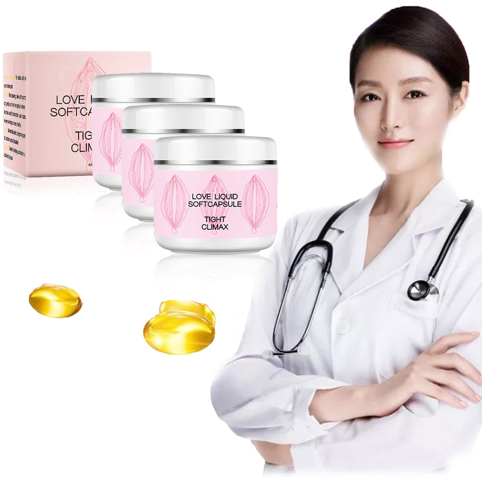 Vaginal Constriction Tightening Capsules Nursing Shrinking Female Repair, Premium Vaginal Tightening Products (3 Bottle)