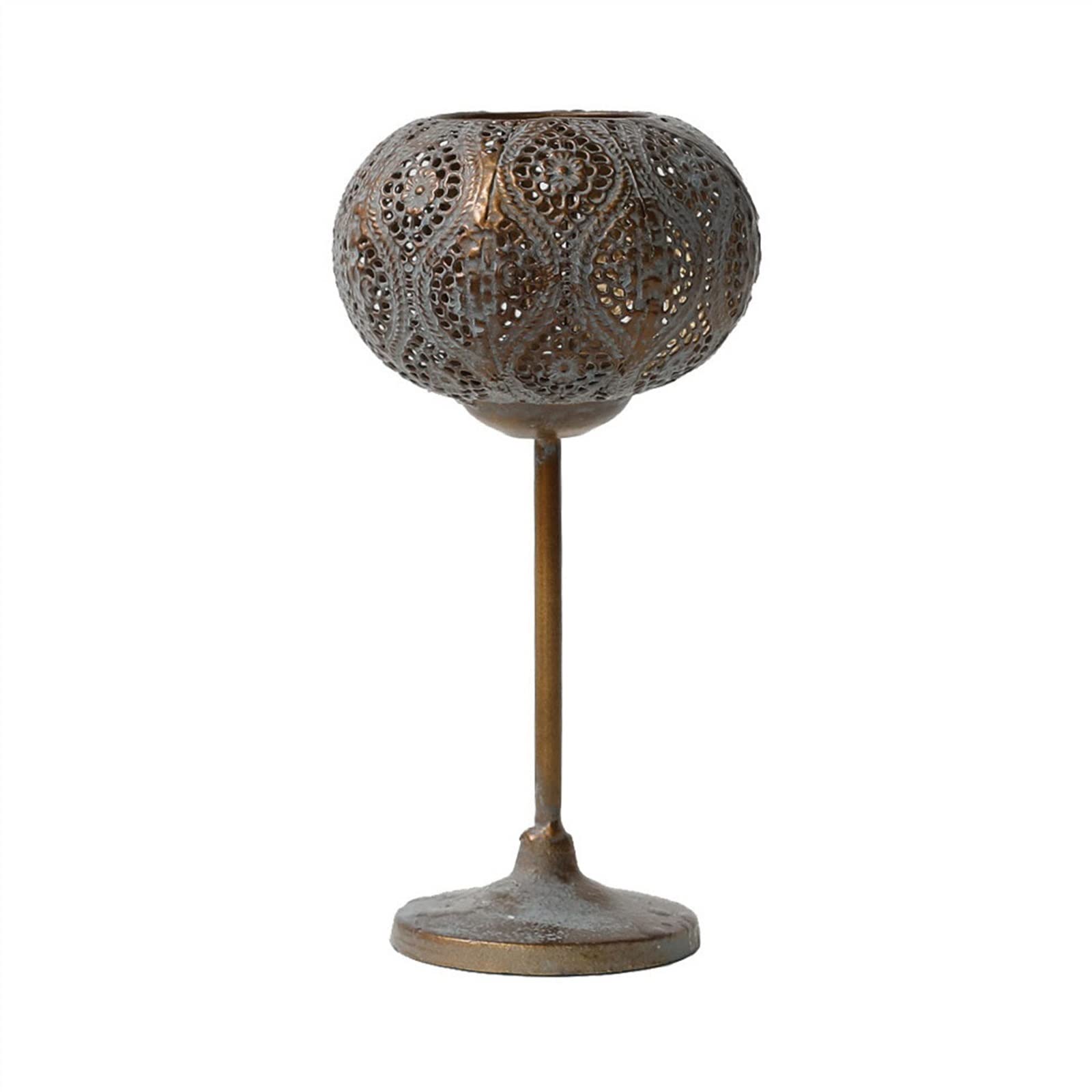 SDGBCXD candlestick holder, Vintage Iron Candlestick Ornaments European Hollowed-out Carved Holder Table Decoration Decor