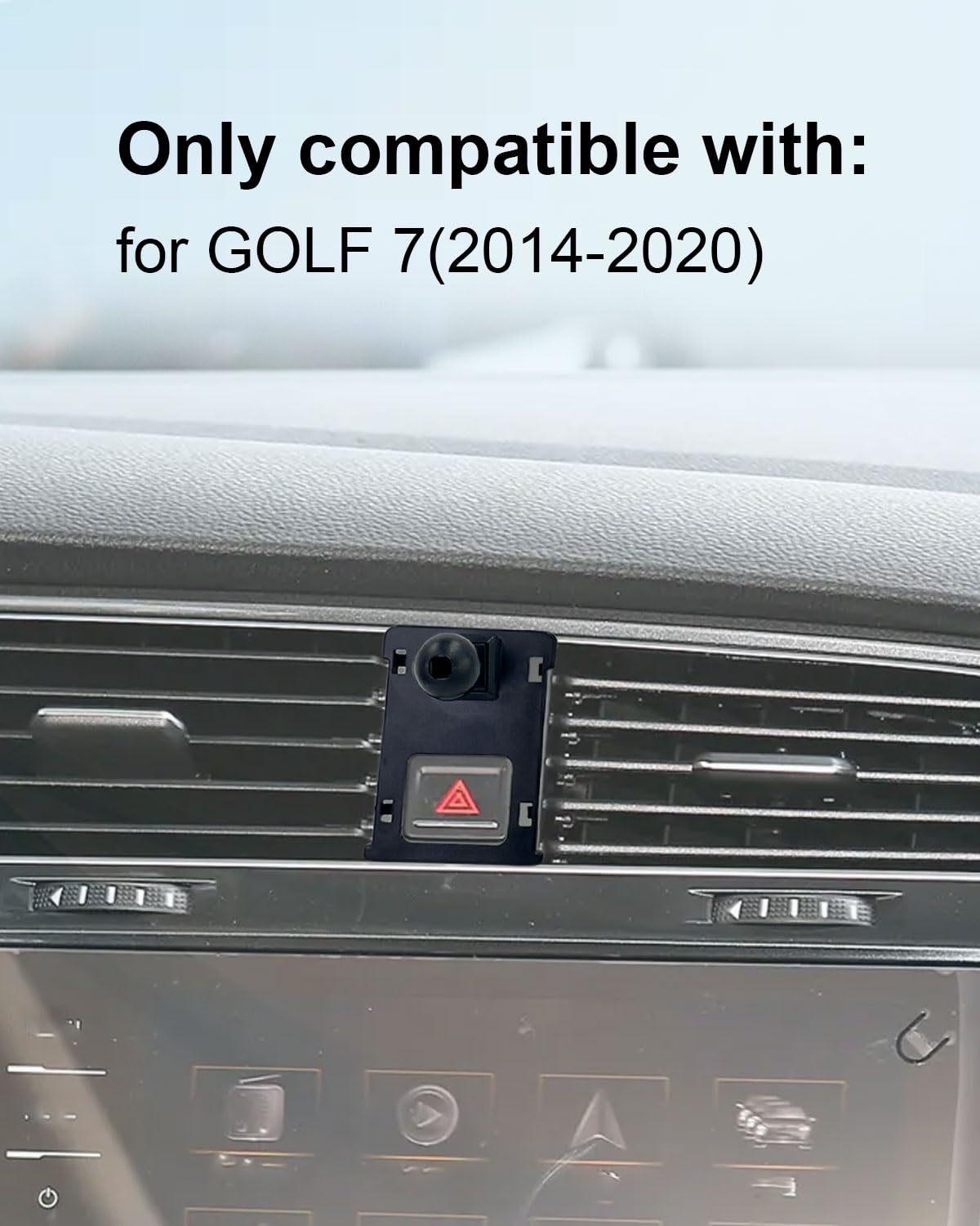 Supporto per Smartphone Auto Compatibile con VW Golf 7 2014-2020, Supporto a Gravità Custom-Fit per Bocchette di Aria per iPhone 17/16/15 Smartphone 4.0"-7.0"