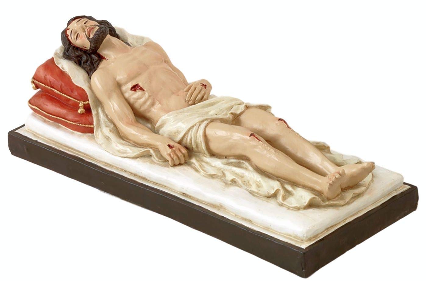 Statua Cristo Morto In Resina Per Presepe Pasquale - Lunghezza 13.5 Cm | Articolo Religioso - Foto 8