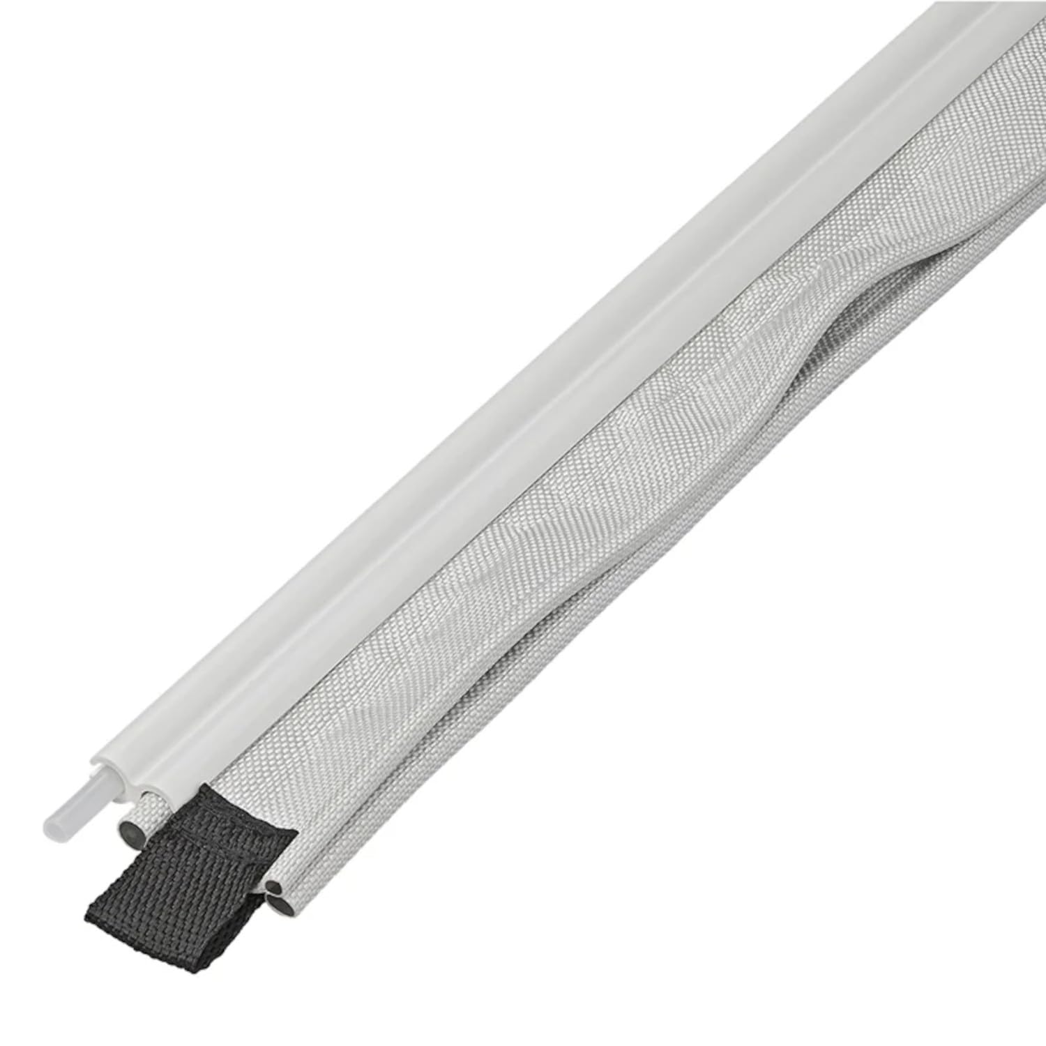 ProPlus Kederadapter 7-5 und 7-7 mm Doppelkeder-Set 4 Meter zuschneidbar PE Kederband 7-teilig mit Tasche | Doppelkeder 7-5 und 7-7 mm für Fahrzeuge und Sonnensegel, mit 5 Profilen je 80 cm und transparentem Kederband.