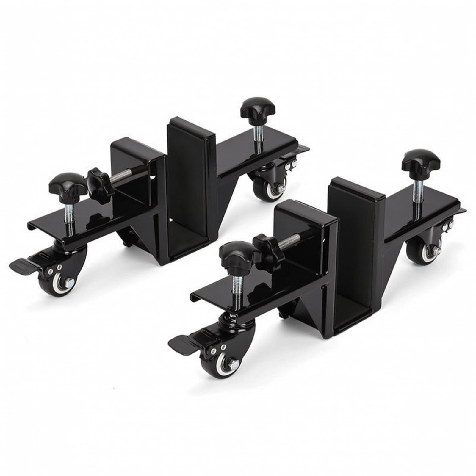 Sharplace 2 Piezas Carrito para Puertas | Estructura Hierro soldada, para Puertas con Abrazara, Resistente, Portapuertas con Ruedas, Trabajos, Reparaciones