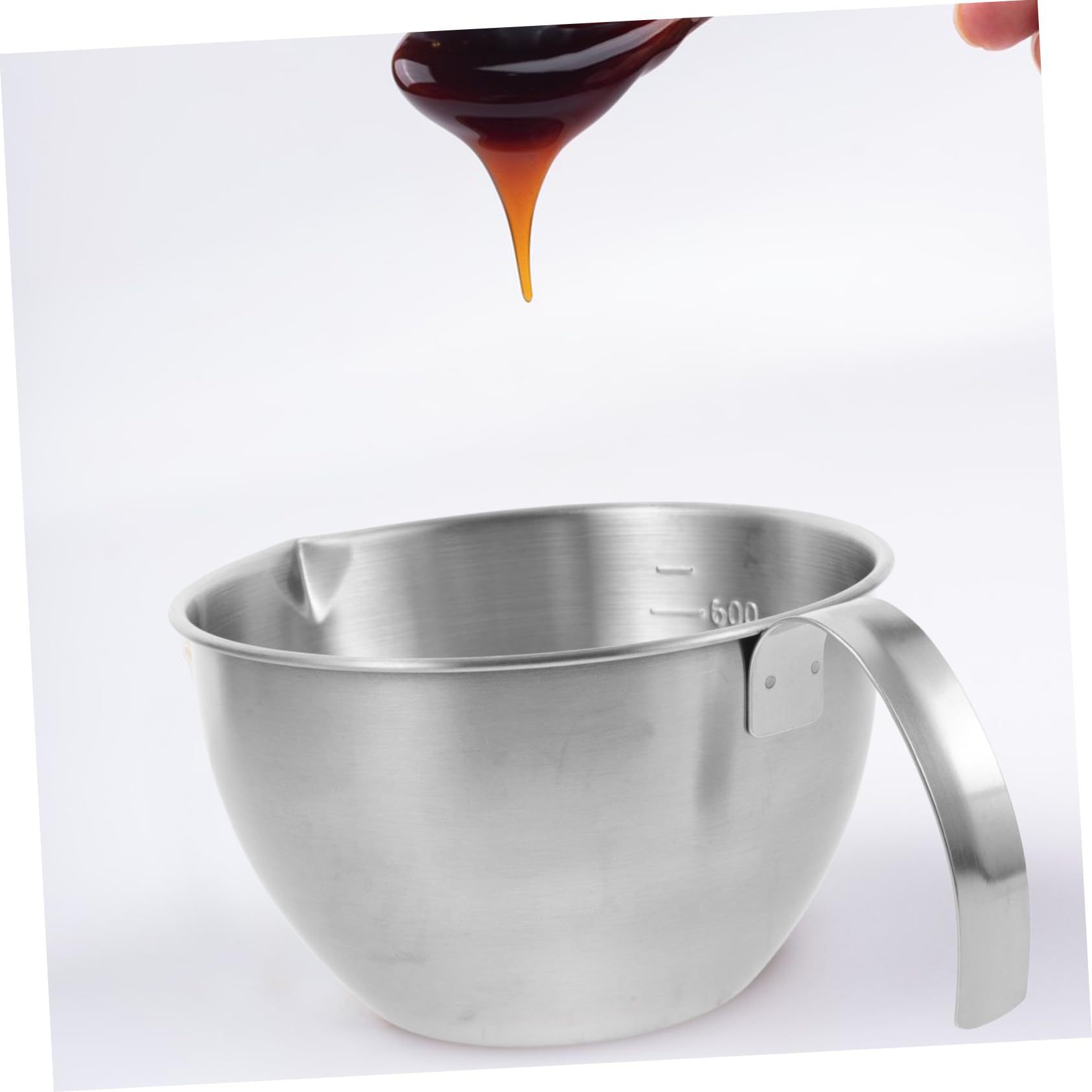 PRETYZOOM 5piezas Tazón De Inoxidable Con y Cuenco Para Cocinar Hornear y Preparar Alimentos
