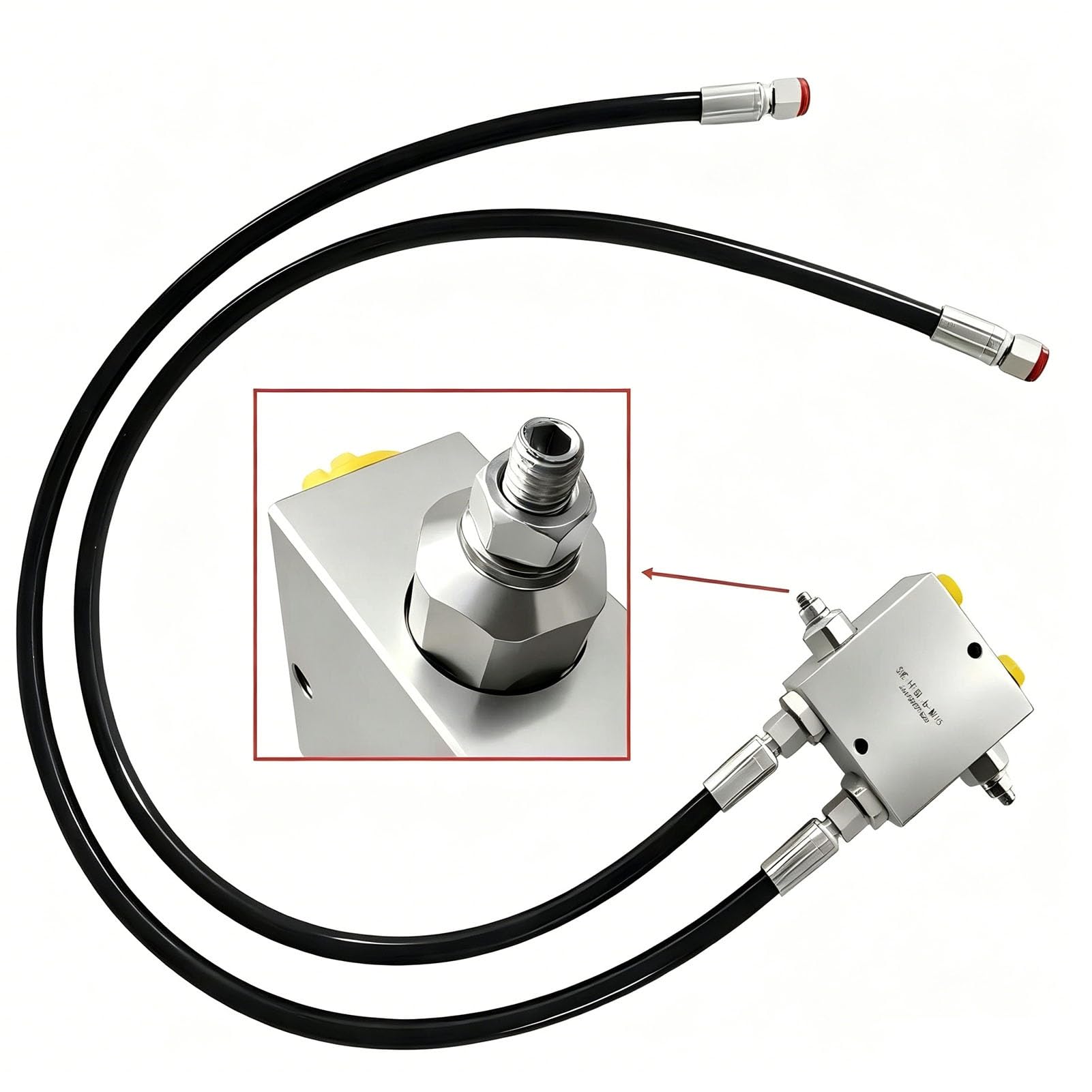 AMONIDA Kit Valvola Ammortizzatore per Miniescavatore da 120 Cm per Tecnici di Riparazione di Miniescavatori Sostituzione Diretta Parti Usurate Del Motore Girevole Idraulico