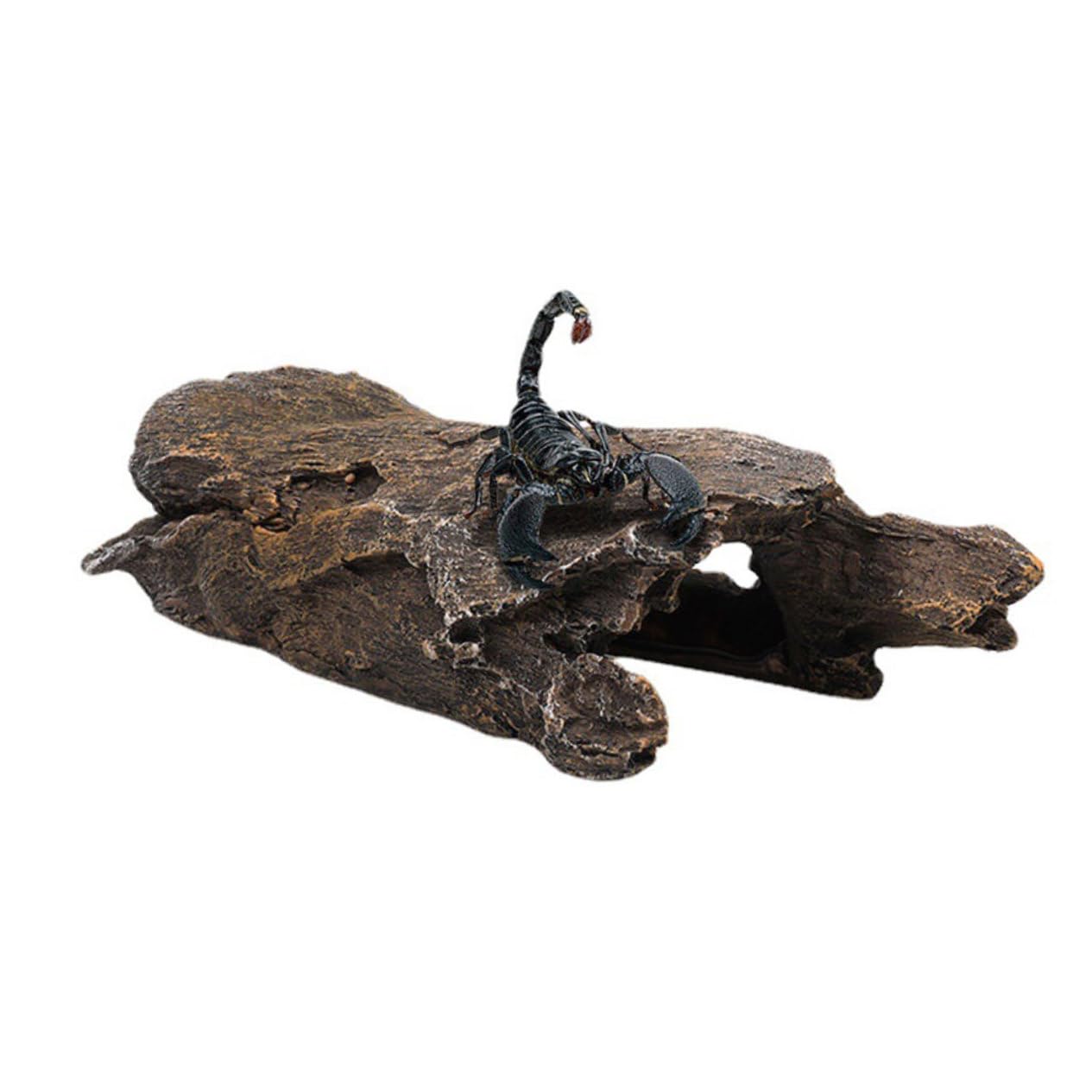 Mipcase Decorazione Acquario Resina Ceppo Artificiale per Paesaggi Acquatici Stump Creativo per Pesci e Gamberetti Accessorio per Serbatoi di Pesci Naturale e Facile Manutenzione