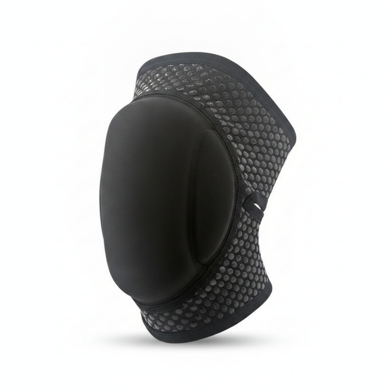 Thick Sponge Cushioning Wrap-Around Knee Protector PU Defensive Surface Open Knee Pad Contoured Shape Snug Fit for Dance, Black-image-20