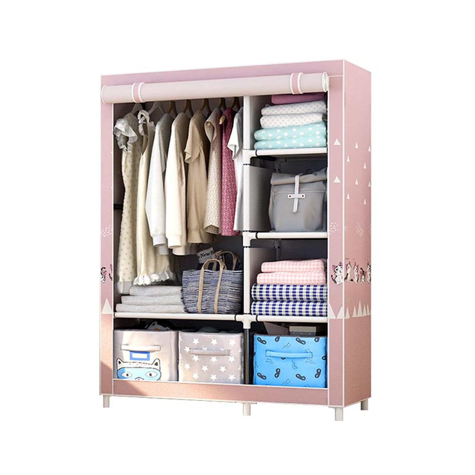 Armoire en tissu penderie placard temporaire vêtement dressing modulable