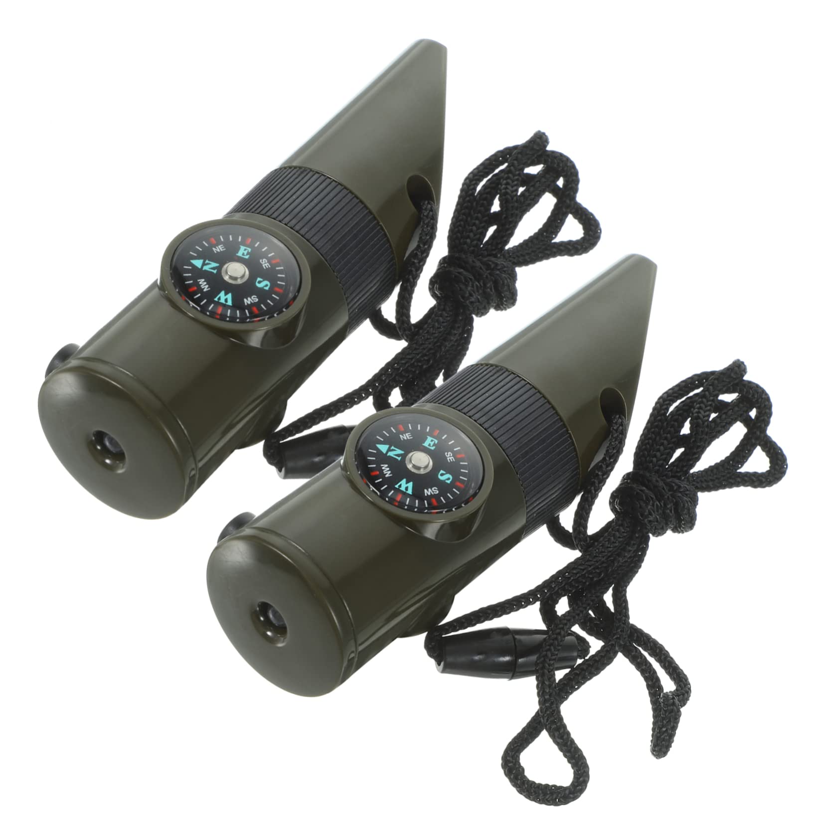 Yardwe 5 Ensembles Sifflet De Sauvetage Sifflet pour Bateau Sifflets De Sport Sifflets d'urgence Boussole Survie Sifflet De Sécurité Sifflet en Titane Alliage 2 Pièces * 5